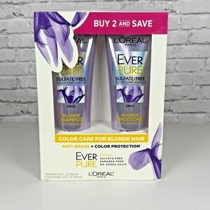 L'Oreal IRIS Ever Pure Sulfate Free Color Care Blonde Shampoo & Conditioner 8.5
